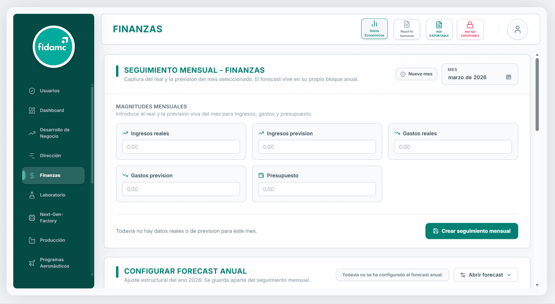 Captura del sistema CoreIndustrial – vista 4